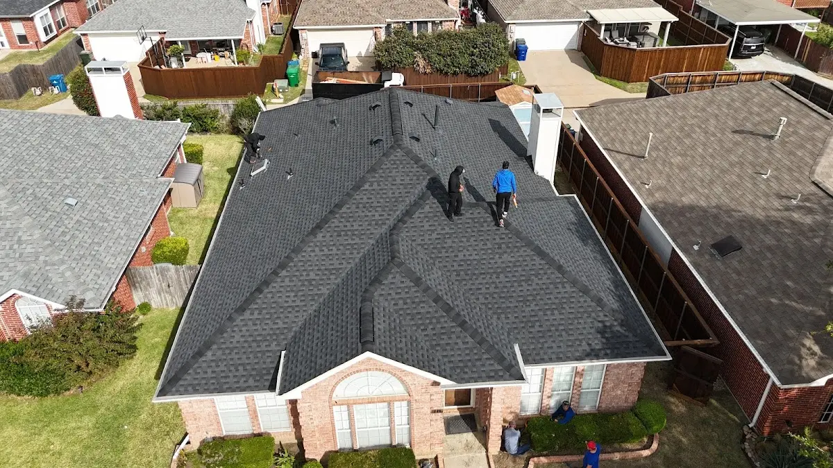 Slate & Tile Roof Repair work in progress on a Fairfax property
